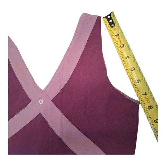 Lululemon Purple and Lilac Tank Top with Built In Bralette M 8 10 EUC - Picture 7 of 12